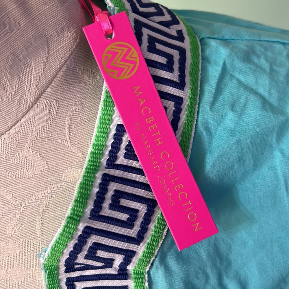 MacBeth collection turquoise tunic top - Picture 6 of 13
